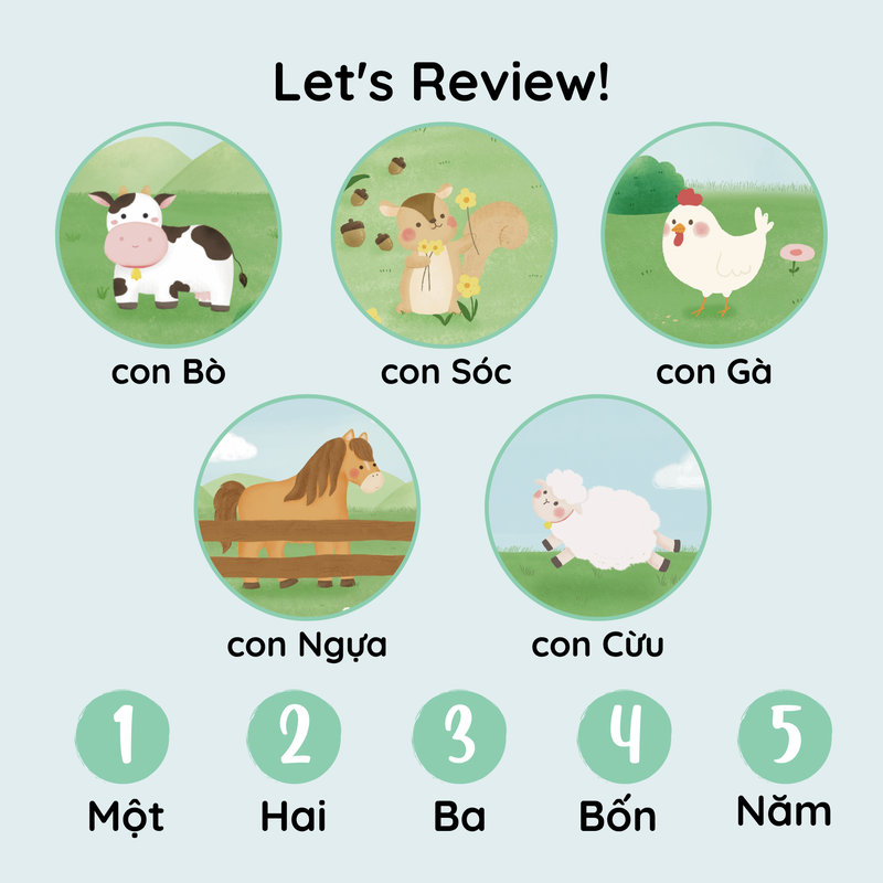 Gemma’s Farm Adventure: Số và Thú Vật