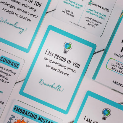 Growth Mindset Cards - "I Can Train My Brain" Values and Praise Cards