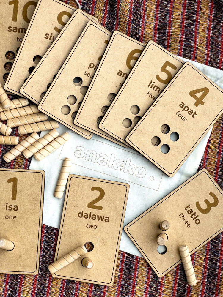 Wooden Counting Peg Boards